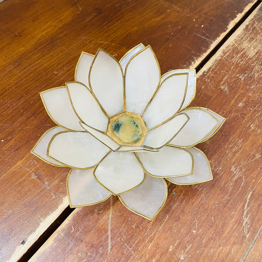 Lapis Lotus Candle Holder- Vintage
