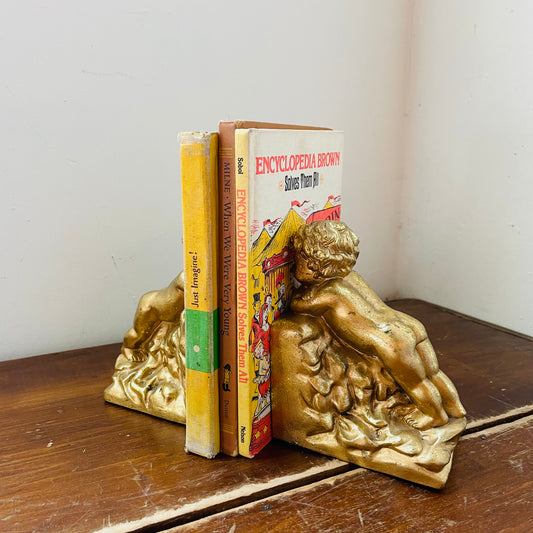 Hollywood Regency Toddler Bookends- Vintage