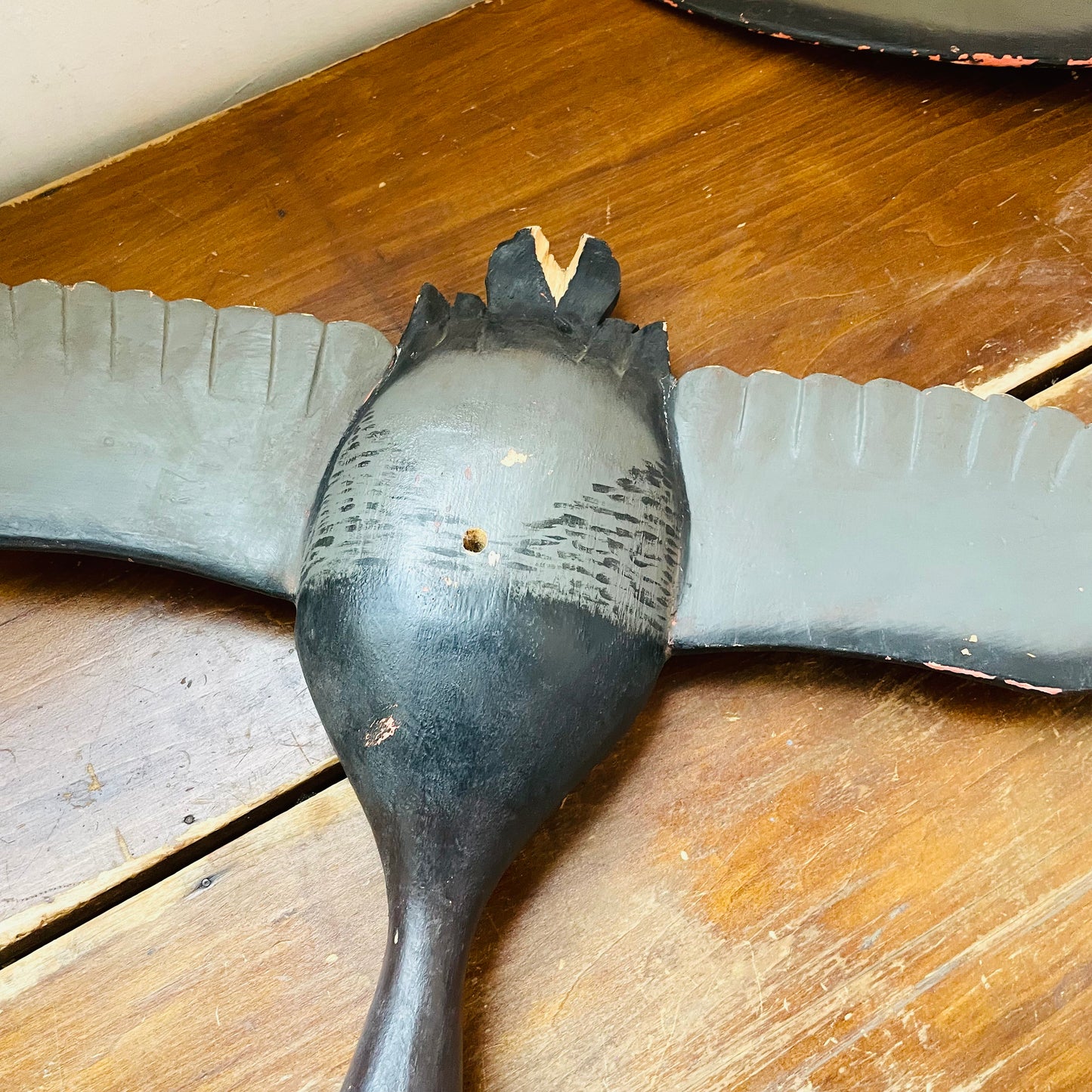 20th Century Folk Art Flying Geese Decoy Set- Vintage