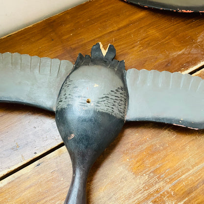 20th Century Folk Art Flying Geese Decoy Set- Vintage