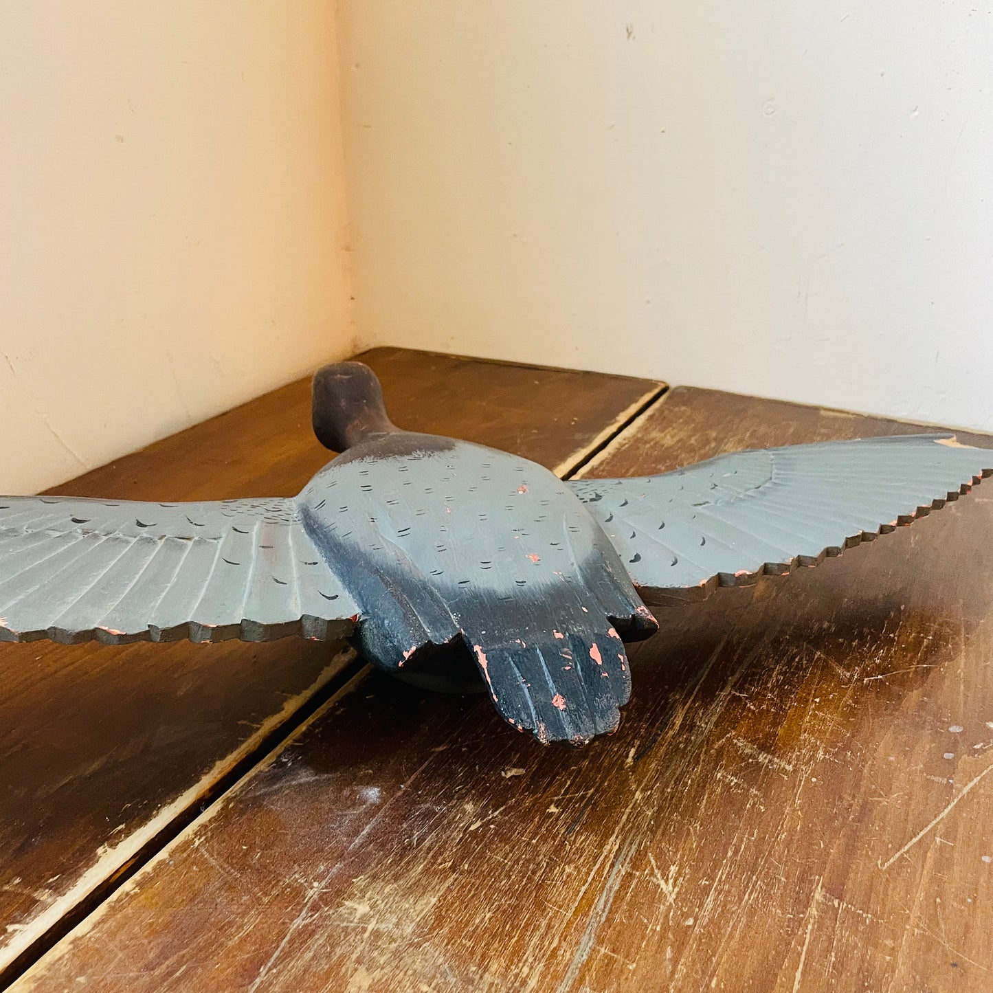 20th Century Folk Art Flying Geese Decoy Set- Vintage