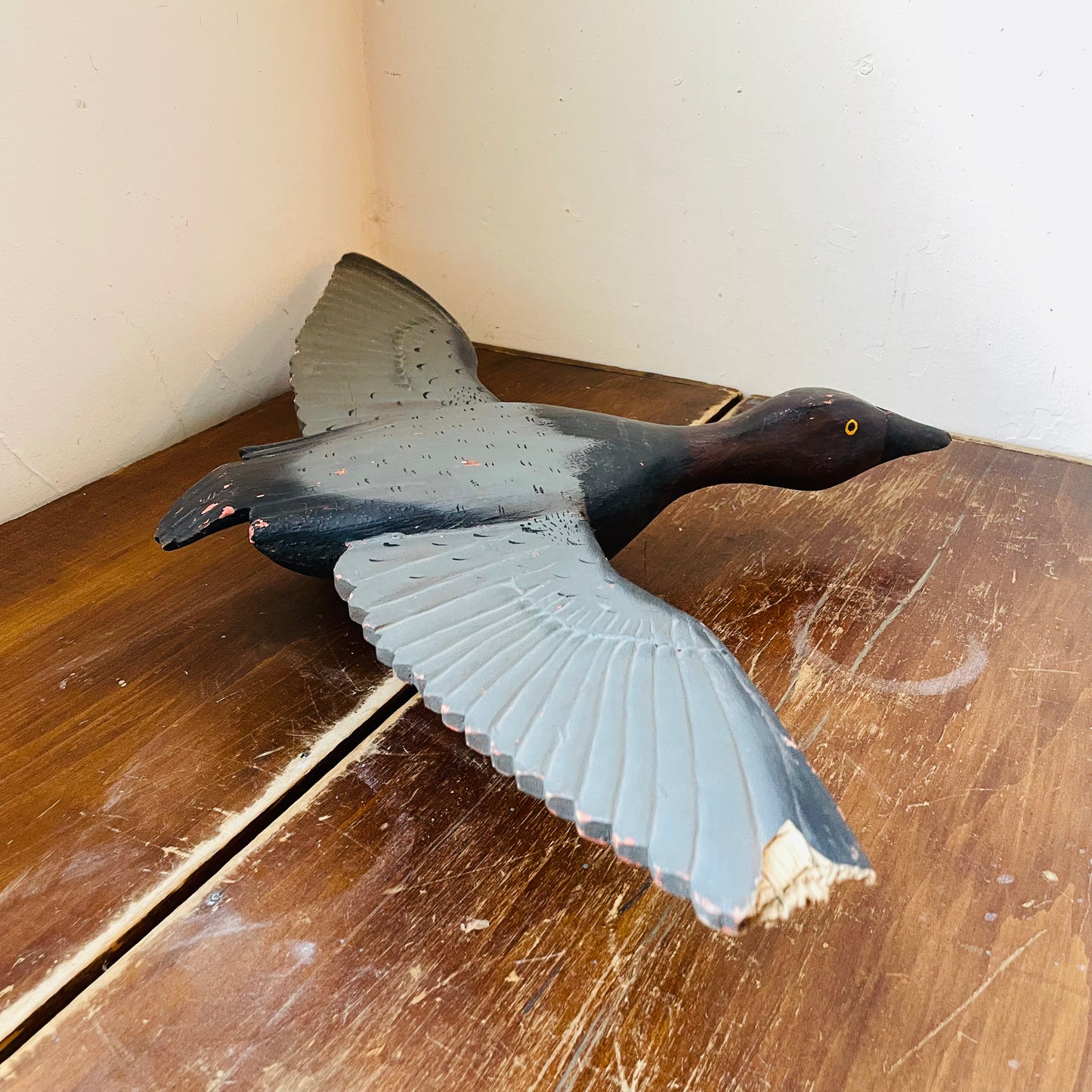 20th Century Folk Art Flying Geese Decoy Set- Vintage