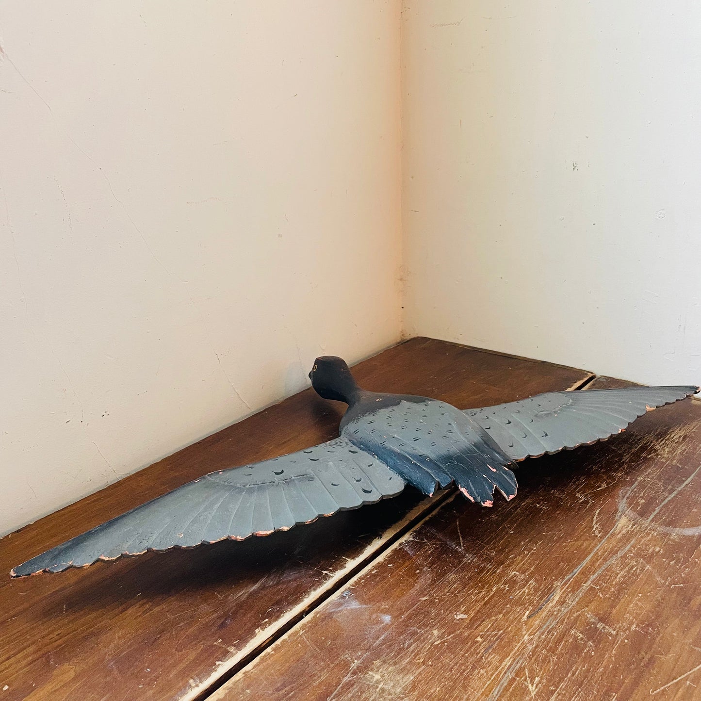 20th Century Folk Art Flying Geese Decoy Set- Vintage