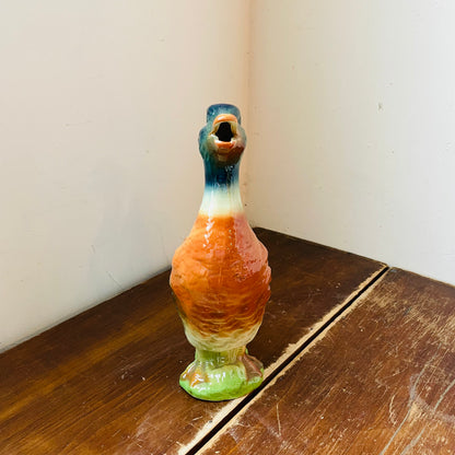 St. Clement, France Majolica Ceramic Mallard Pitcher- Vintage