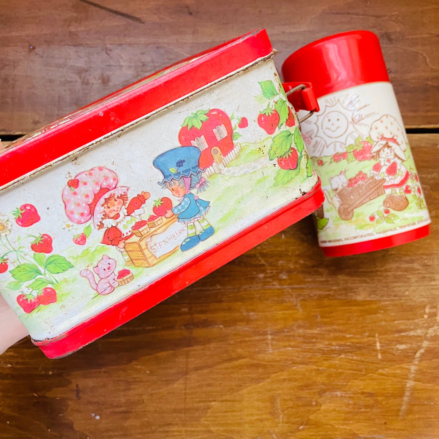Strawberry Shortcake Lunch Box & Thermos- Vintage