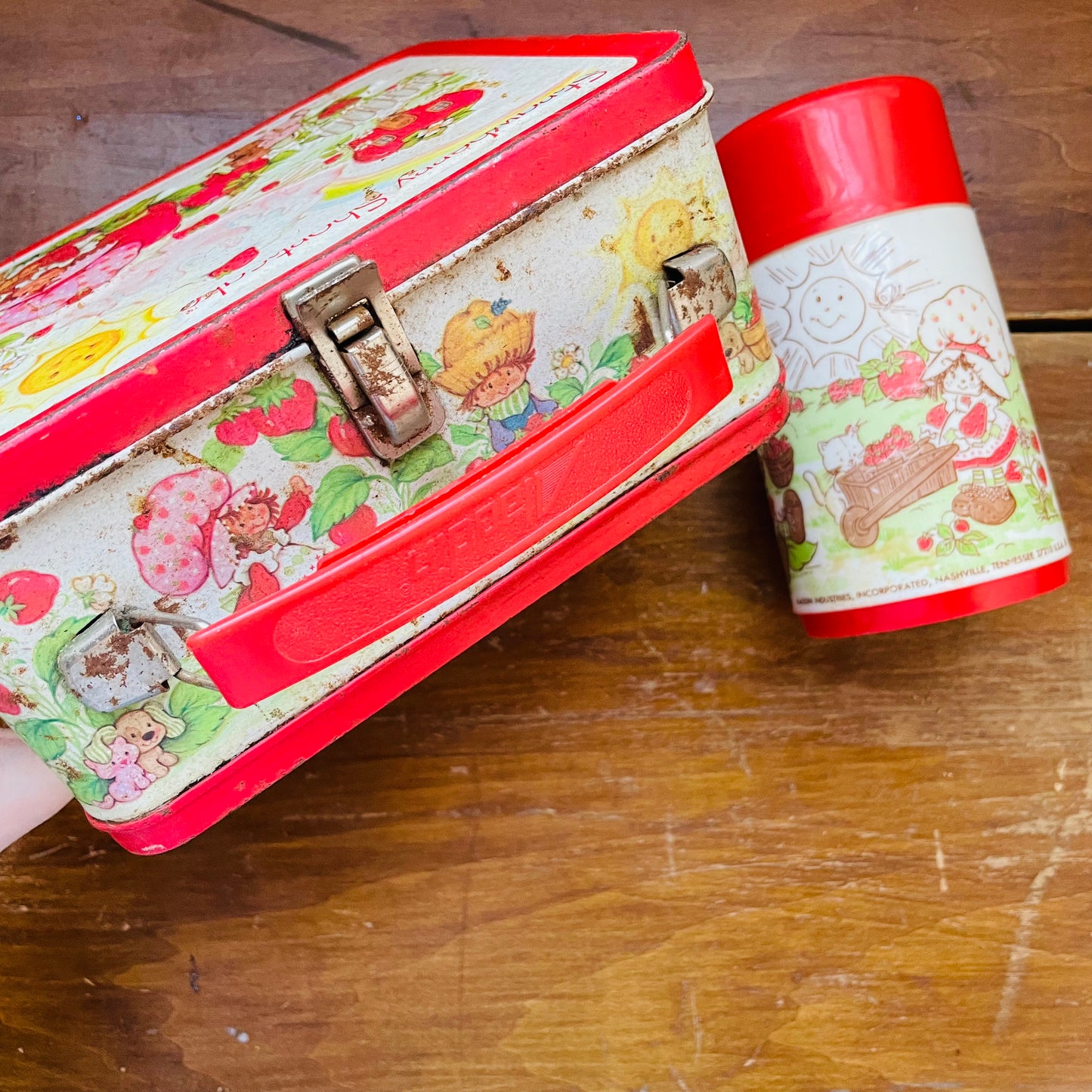 Strawberry Shortcake Lunch Box & Thermos- Vintage