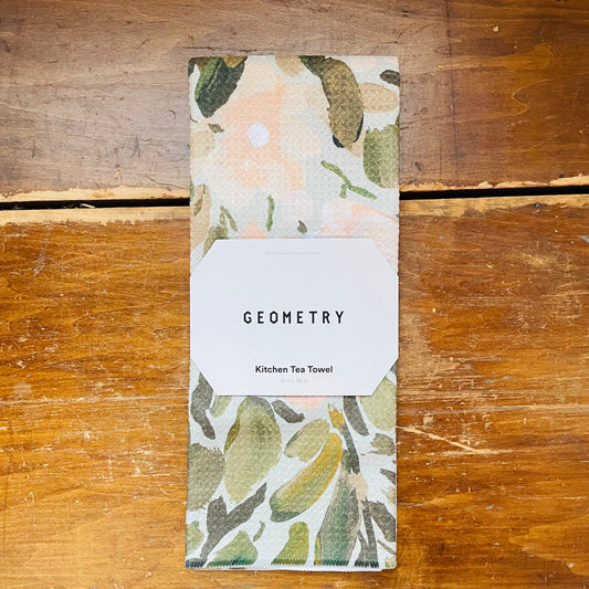 Painted Blossoms Tea Towel