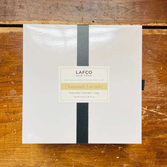 LAFCO Dryer Ball & Chamomile Lavender Laundry Oil Set