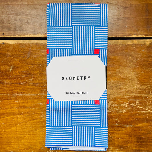 Woven Blue Tea Towel