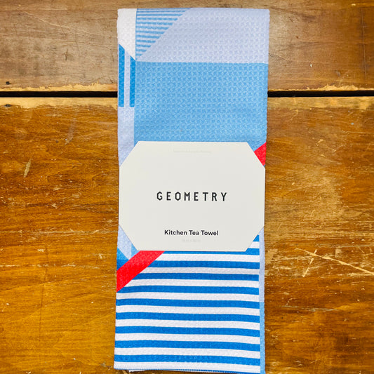 Shapes And Stripes Tea Towel