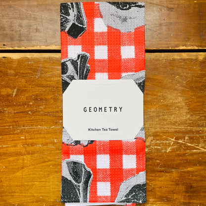 Butchers Gingham Tea Towel