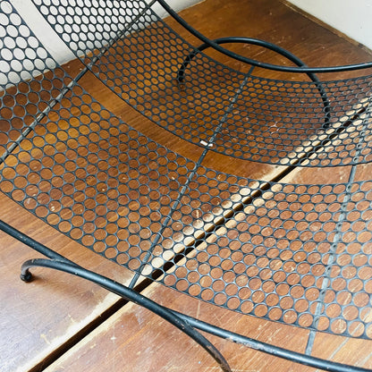 MCM Metal Mesh Magazine Rack- Vintage