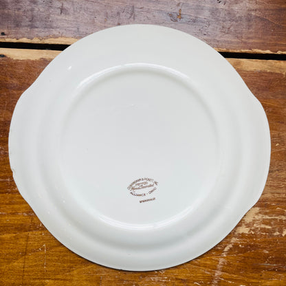 Cunningham & Pickett Spring Violet Handled Cake Plate- Vintage