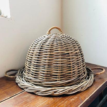 Hampton Rattan Food Cover & Tray