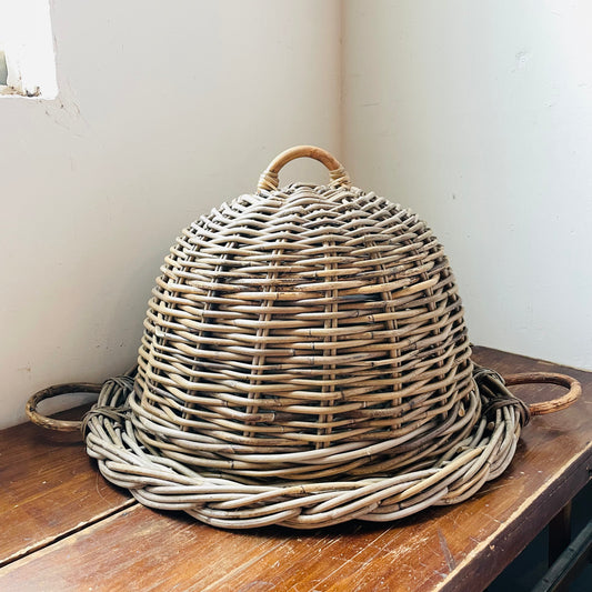 Hampton Rattan Food Cover & Tray