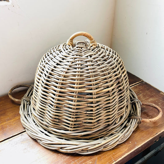 Hampton Rattan Food Cover & Tray