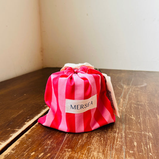 Cabana Flower Striped SandBag Candle