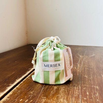 Beach Bungalow Striped SandBag Candle