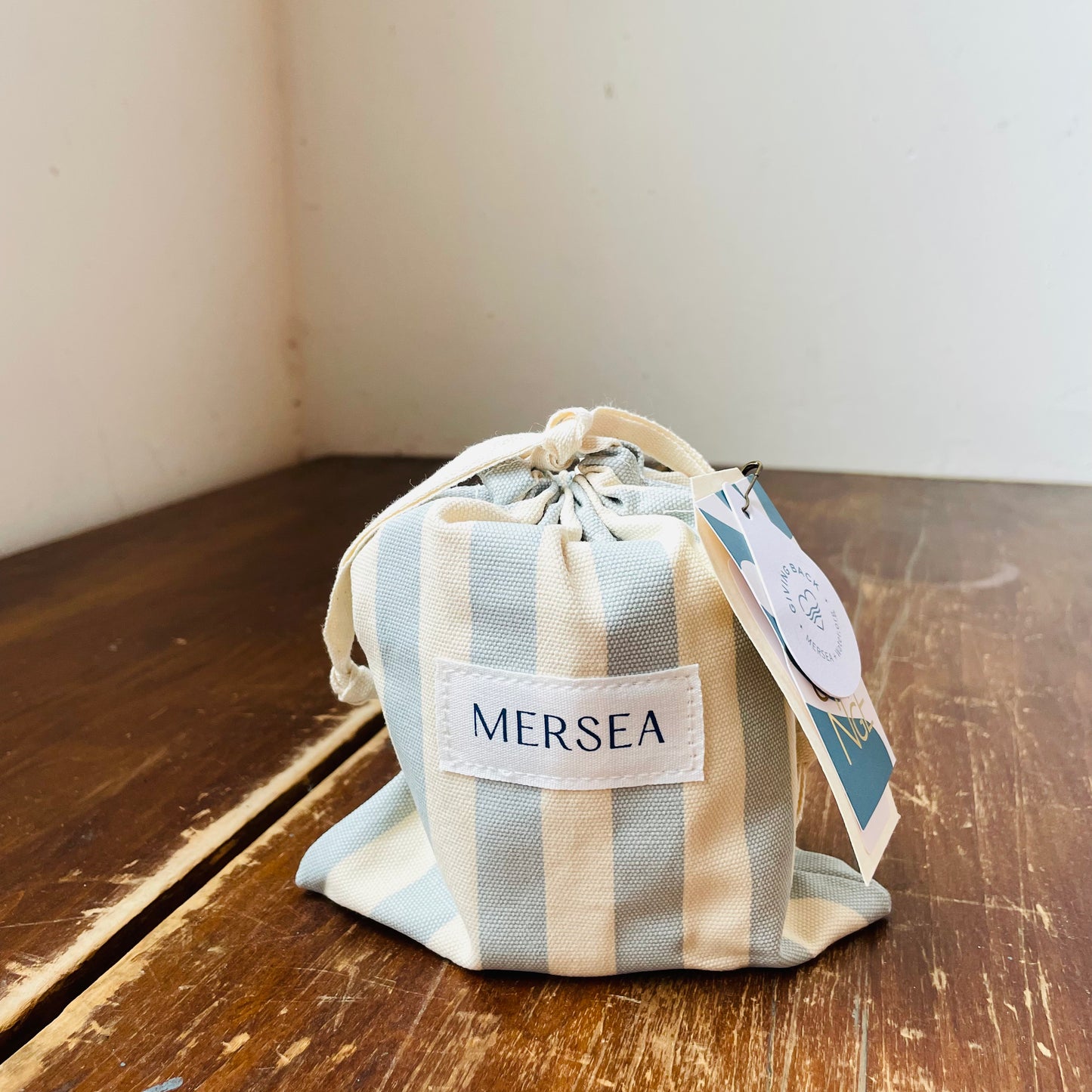 Sea Change Striped SandBag Candle