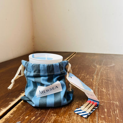 Voyager Striped SandBag Candle