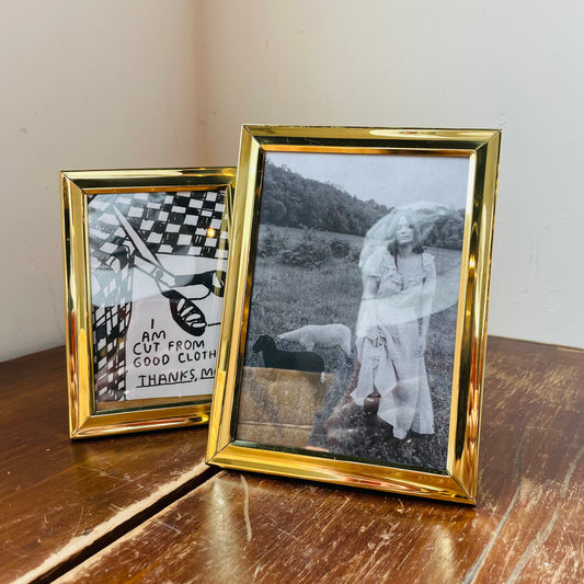 Pair of Brass Vintage Frames- Vintage
