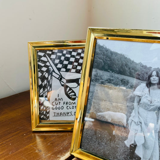 Pair of Brass Vintage Frames- Vintage