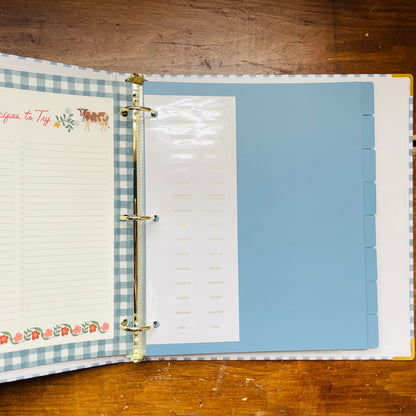 Home Sweet Home Recipe Binder