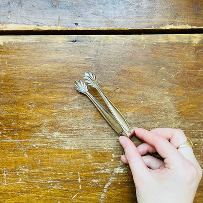 Scalloped Sugar Tong- Vintage
