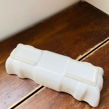 Hull Art Pottery Imperial White Oblong Planter- Vintage