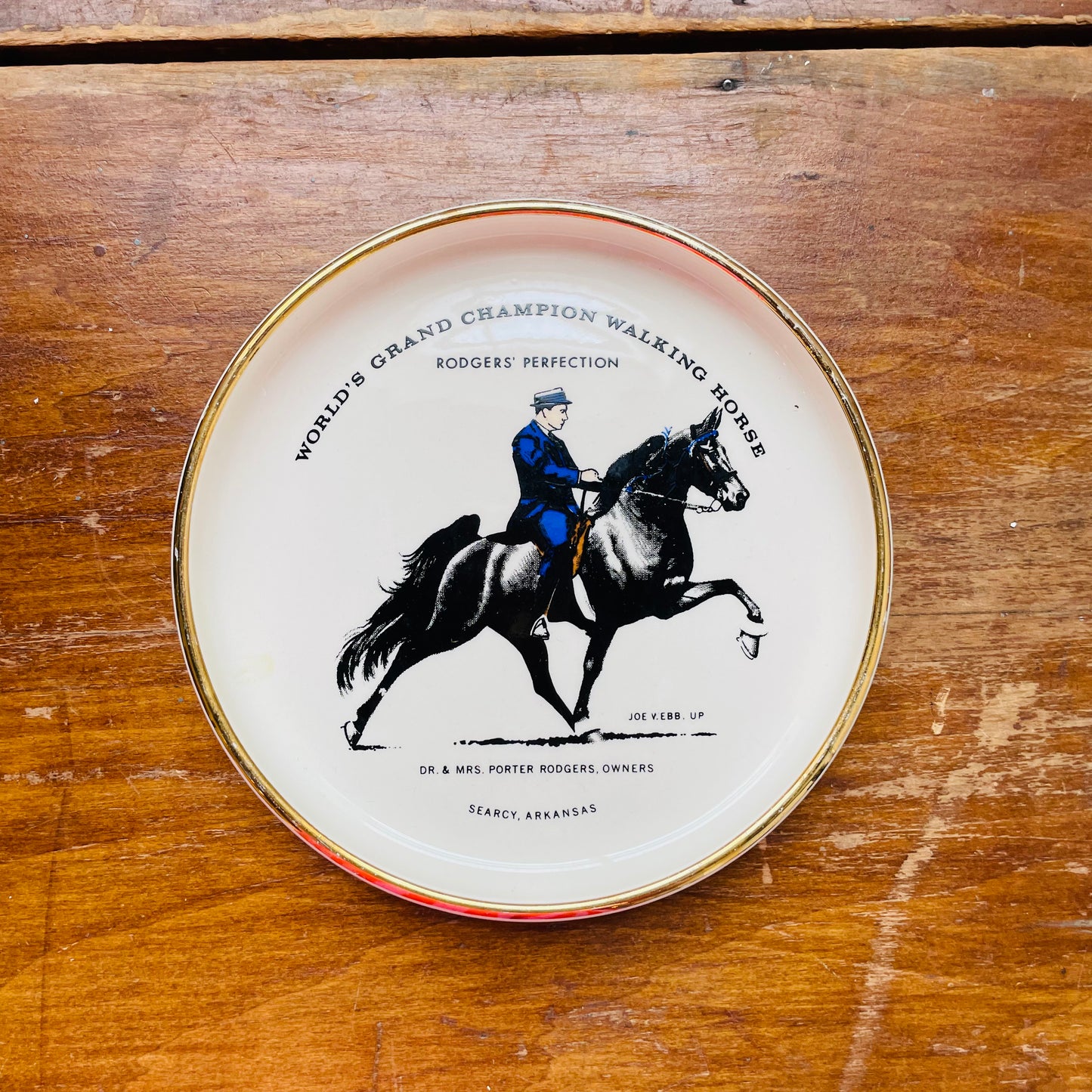 Worlds Grand Champion Walking Horse Plate- Vintage