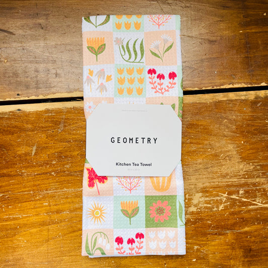 Patchwork Garden Tea Towel