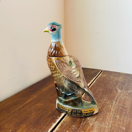 1961 Jim Beam Ring Necked Pheasant Whiskey Decanter- Vintage