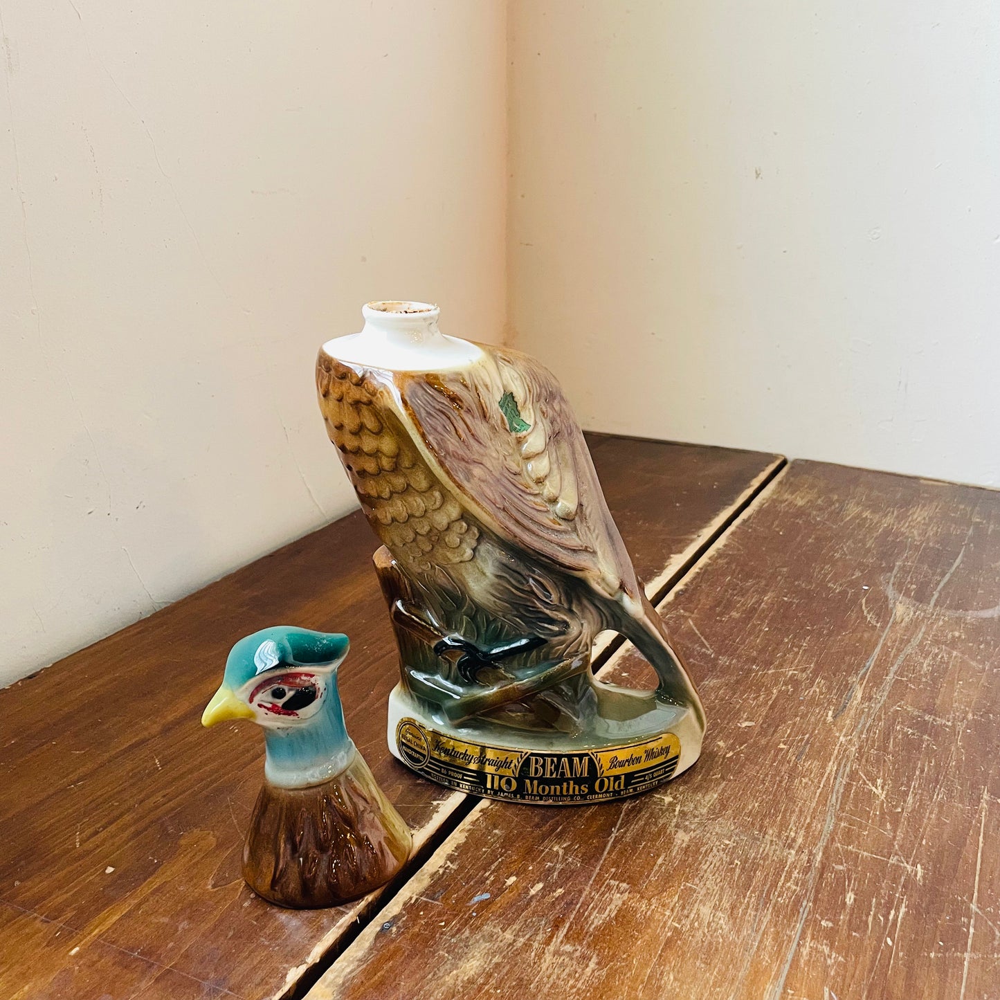 1961 Jim Beam Ring Necked Pheasant Whiskey Decanter- Vintage