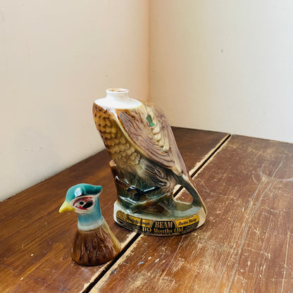 1961 Jim Beam Ring Necked Pheasant Whiskey Decanter- Vintage