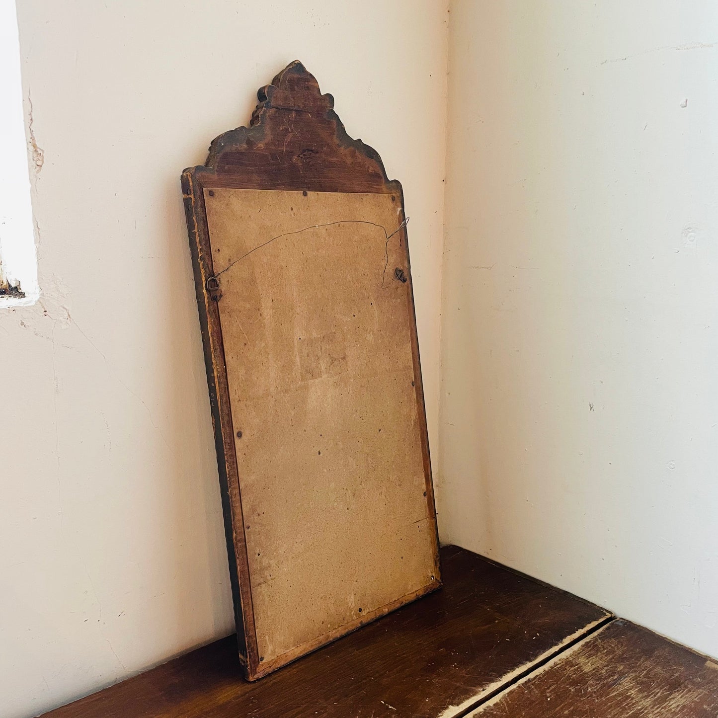 Art Nouveau Etched Mirror- Antique
