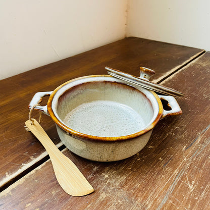 Antiquarian Brown Stoneware Brie Baker