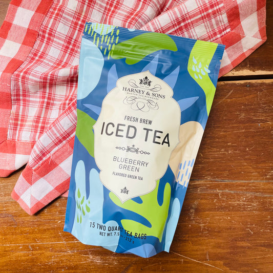 Blueberry Green Iced Tea Bag