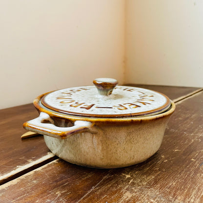 Antiquarian Brown Stoneware Brie Baker