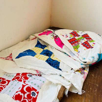 The Veronica Quilt Top 63"x75"- Vintage