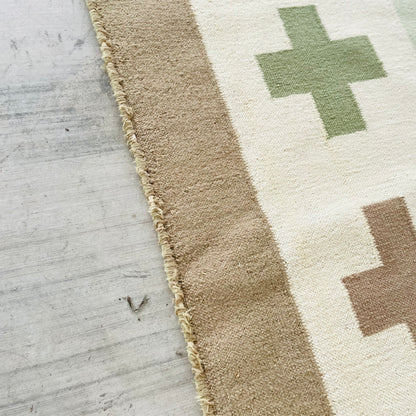 Animal Motif Kilim Flatweave 9'x13' Rug- Vintage