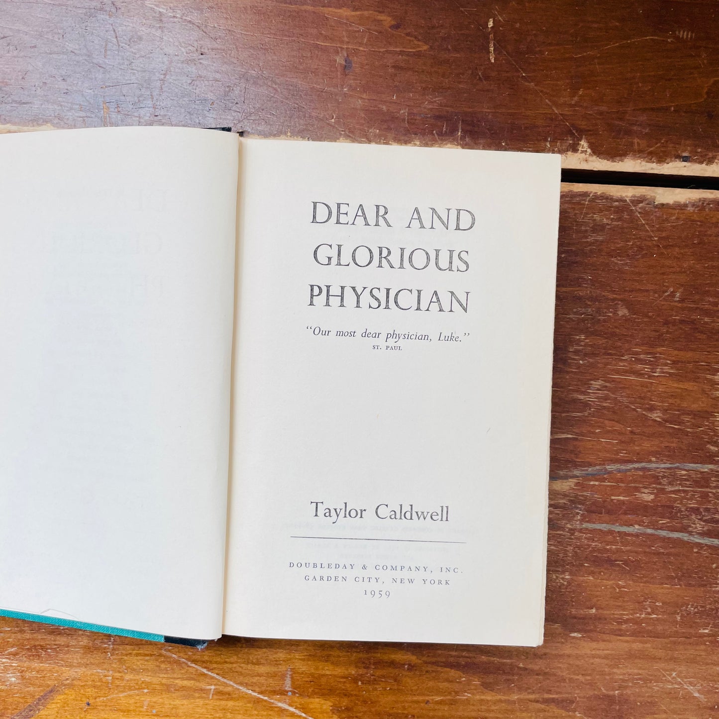 "Dear & Glorious Physician" Vintage Book- Vintage