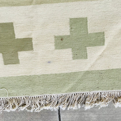 Animal Motif Kilim Flatweave 9'x13' Rug- Vintage
