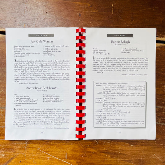 "Aunt Bee's Mayberry Cookbook" Vintage CookBook- Vintage