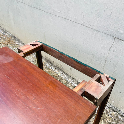 Queen Anne Flip Top Mahogany Game Table- Antique