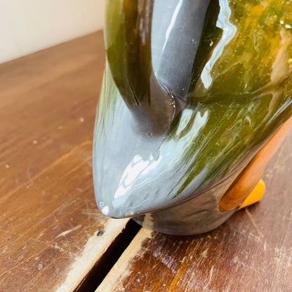 Small Stoneware Mallard Duck Pitcher SOLD AS IS