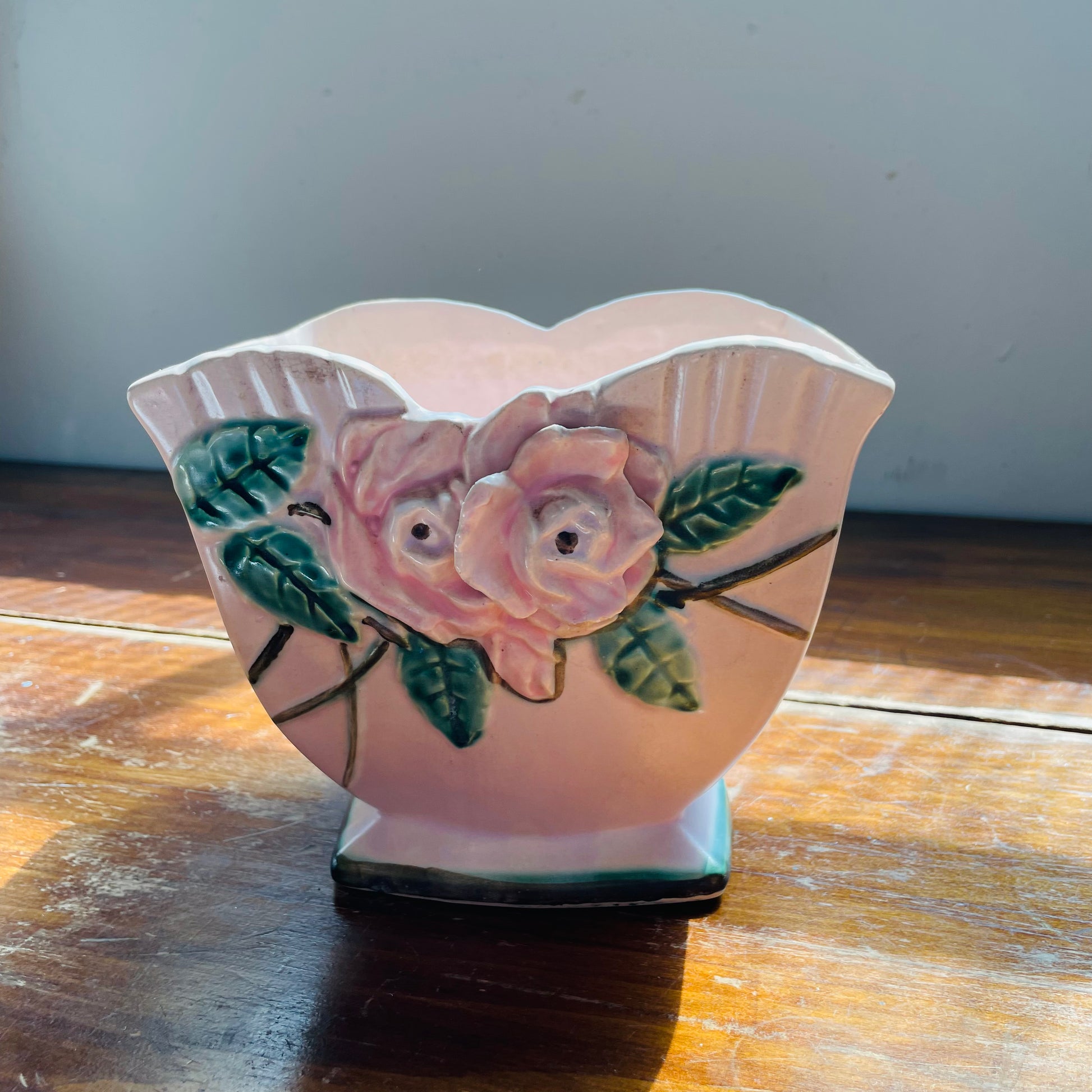 mccoy plant pots Wild Rose McCoy Planter- Vintage – Sugartown Mercantile