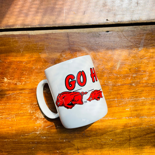 "Go Hogs Go" Mug- Vintage