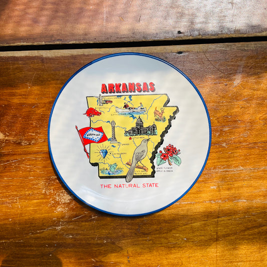 "The Natural State" Arkansas Souvenir Plate- Vintage