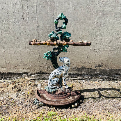 Dalmatian Cast Iron Umbrella Holder- Antique