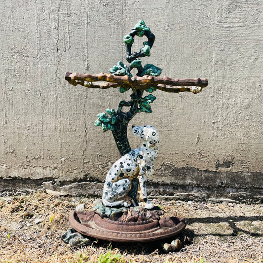 Dalmatian Cast Iron Umbrella Holder- Antique